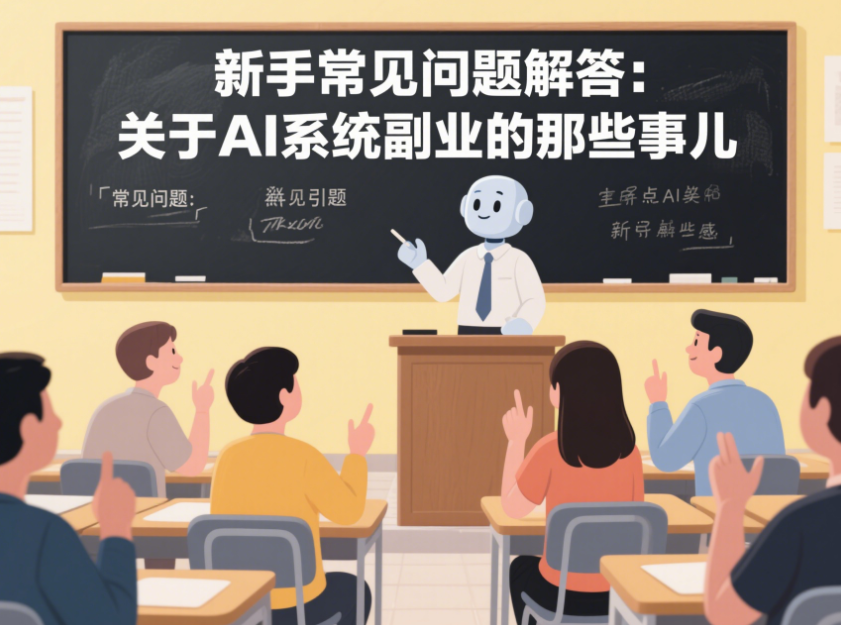 新手常见问题解答：关于AI系统副业的那些事儿-爱分享资源网