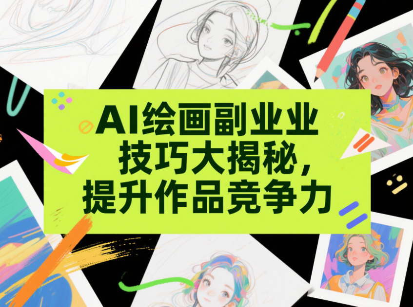 AI 绘画副业技巧大揭秘，提升作品竞争力-爱分享资源网