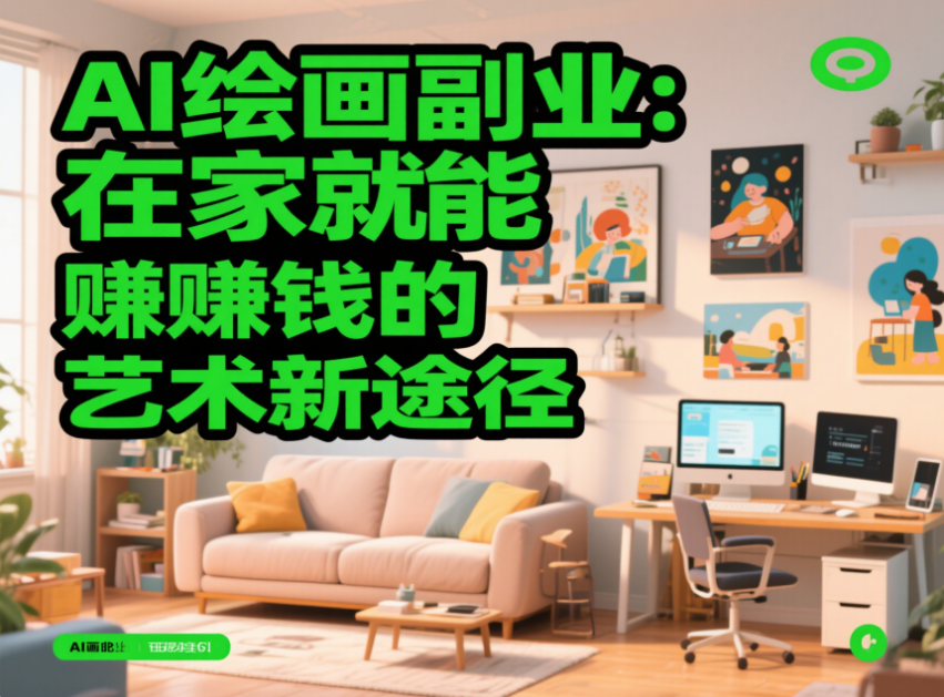 AI 绘画副业：在家就能赚钱的艺术新途径-爱分享资源网