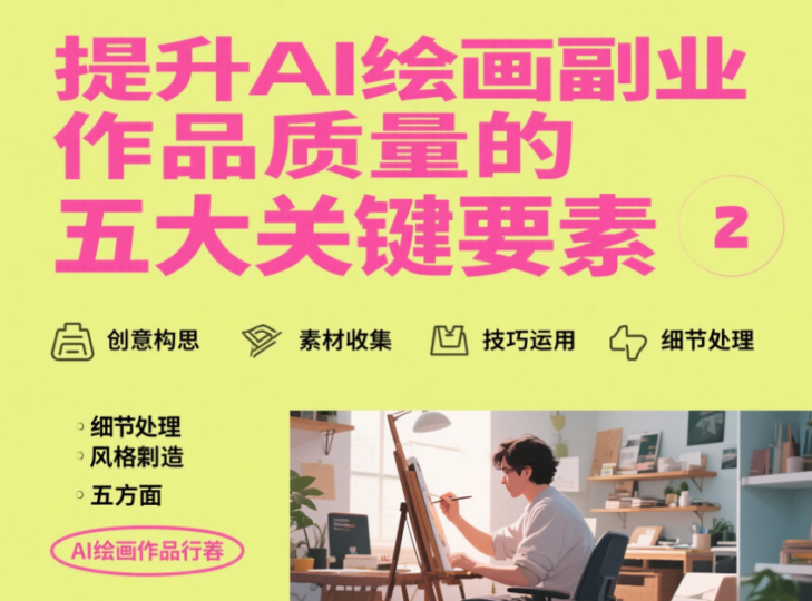 提升 AI 绘画副业作品质量的五大关键要素-爱分享资源网