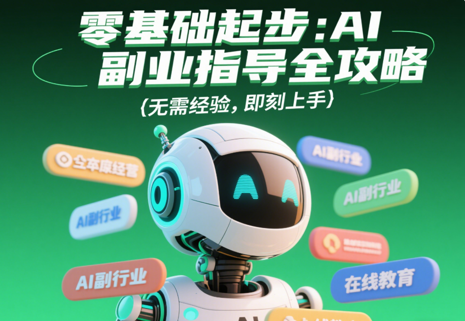 零基础起步：AI 副业指导全攻略-爱分享资源网