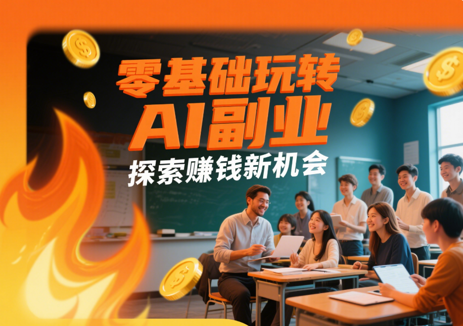 探索 AI 副业机会：零基础也能玩转的赚钱之道-爱分享资源网