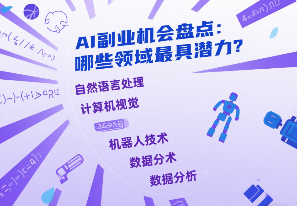 AI 副业机会盘点：哪些领域最具潜力？-爱分享资源网