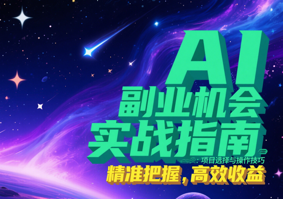 AI 副业机会实战指南：项目选择与操作技巧-爱分享资源网