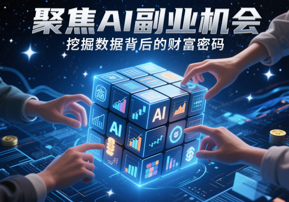 聚焦 AI 副业机会，挖掘数据背后的财富密码-爱分享资源网