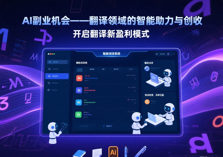 图片[1]-AI 副业机会——翻译领域的智能助力与创收-爱分享资源网
