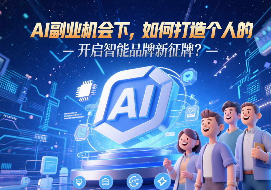 AI 副业机会下，如何打造个人的智能服务品牌？-爱分享资源网