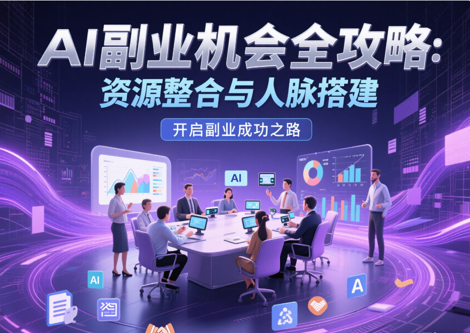 AI 副业机会全攻略：资源整合与人脉搭建-爱分享资源网