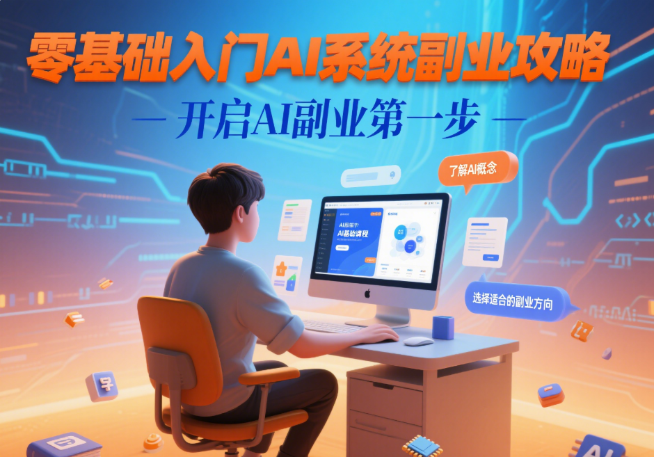 零基础入门 Ai 系统副业攻略-爱分享资源网