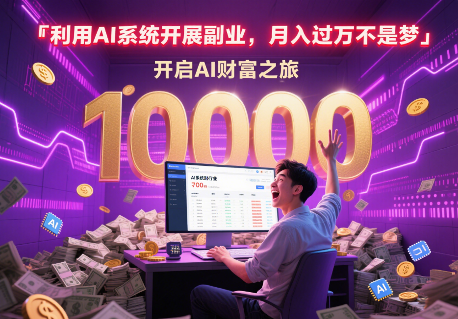 利用 Ai 系统开展副业，月入过万不是梦-爱分享资源网