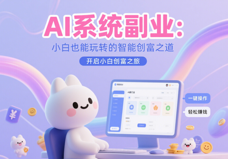 Ai 系统副业：小白也能玩转的智能创富之道-爱分享资源网