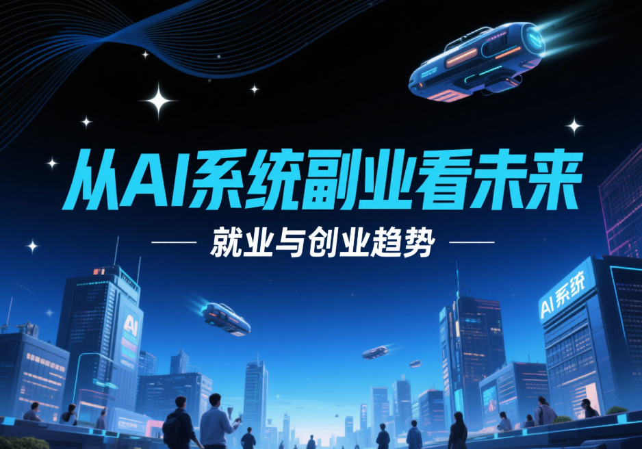 从 Ai 系统副业看未来就业与创业趋势-爱分享资源网