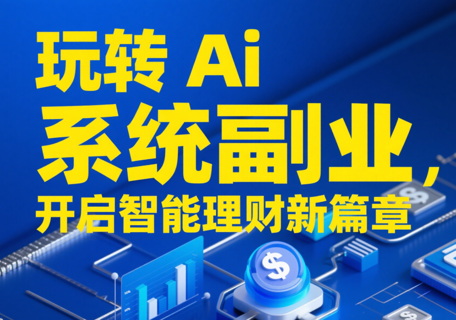 玩转 Ai 系统副业，开启智能理财新篇章-爱分享资源网