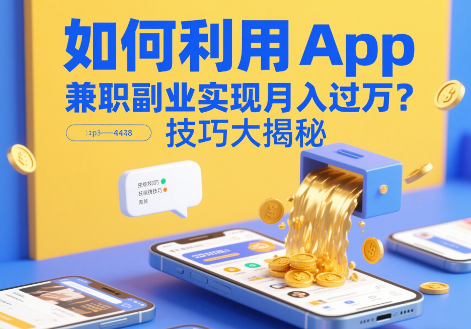 如何利用App兼职副业实现月入过万？技巧大揭秘-爱分享资源网