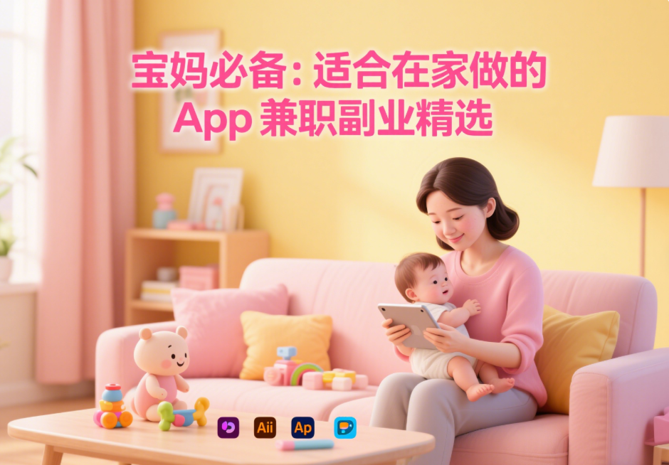宝妈必备：适合在家做的App兼职副业精选-爱分享资源网