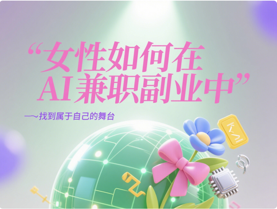 女性如何在 AI 兼职副业中找到属于自己的舞台？