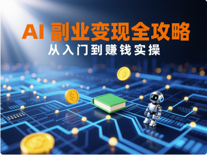 AI 副业变现全攻略：从入门到赚钱实操-爱分享资源网