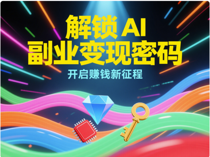 解锁 AI 副业变现密码，开启赚钱新征程-爱分享资源网