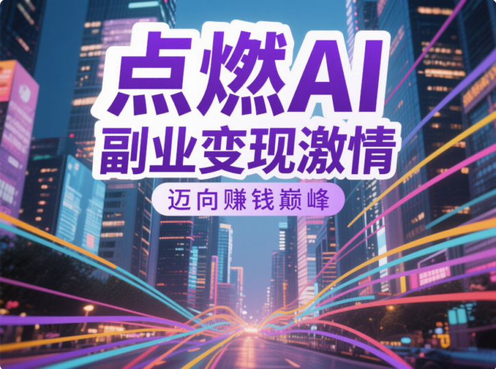 点燃 AI 副业变现激情，迈向赚钱巅峰-爱分享资源网