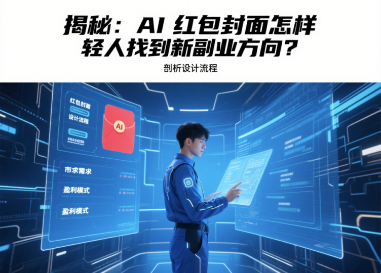 揭秘：AI 红包封面怎样让年轻人找到新副业方向？-爱分享资源网