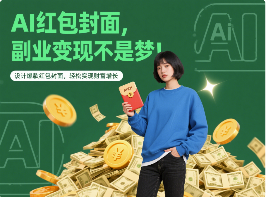 年轻人把 AI 红包封面当新副业，如何打造爆款？-爱分享资源网