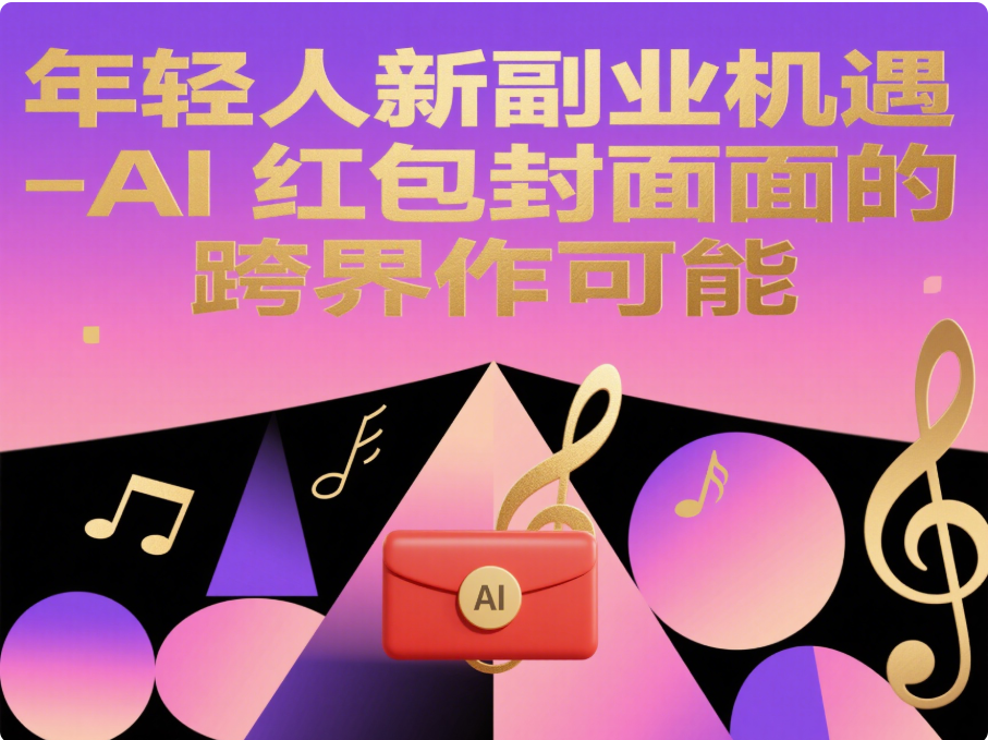 图片[1]-年轻人新副业机遇-AI 红包封面的跨界合作可能