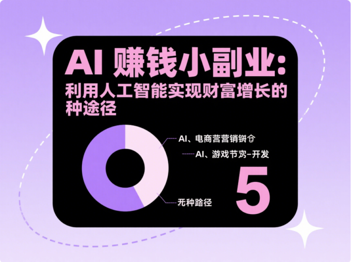 AI 赚钱小副业：利用人工智能实现财富增长的 5 种途径-爱分享资源网