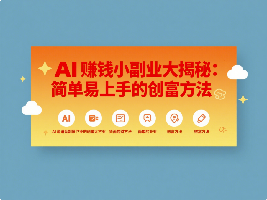 图片[1]-AI 赚钱小副业大揭秘：简单易上手的创富方法