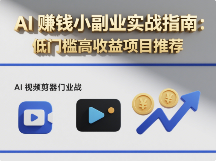 AI 赚钱小副业实战指南：低门槛高收益项目推荐-爱分享资源网