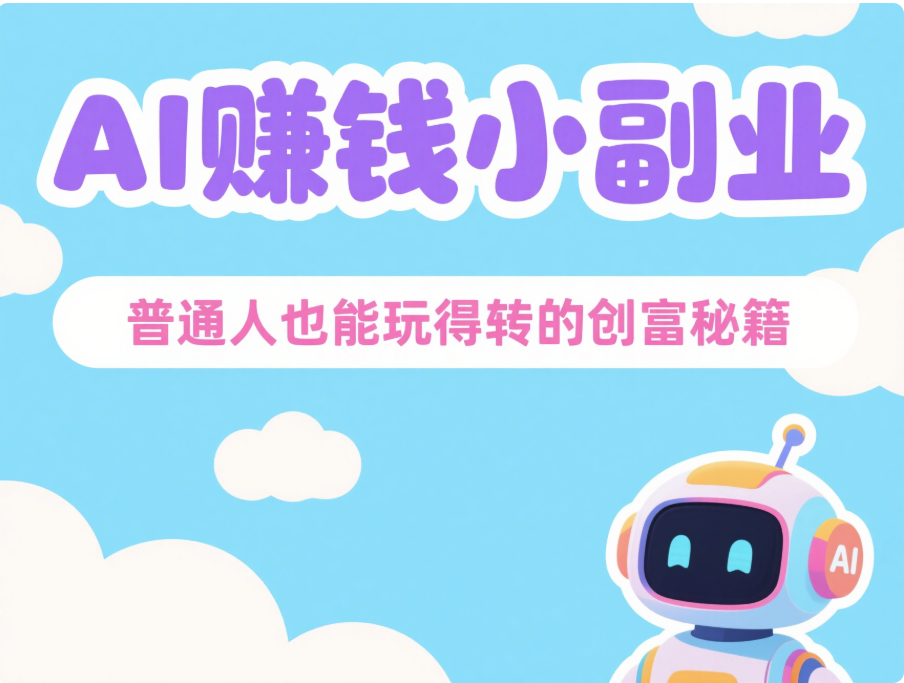 走进 AI 赚钱小副业世界，发现新商机-爱分享资源网