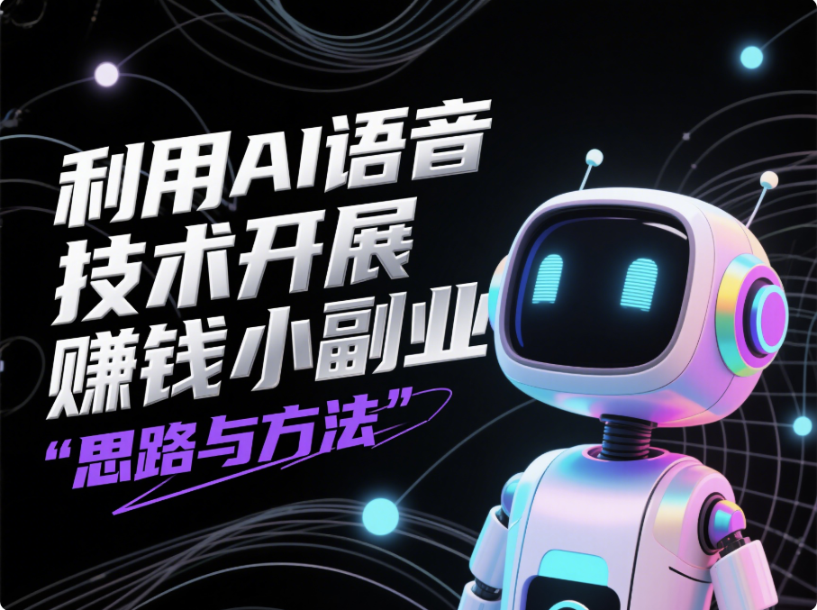 利用 AI 语音技术开展赚钱小副业的思路与方法-爱分享资源网