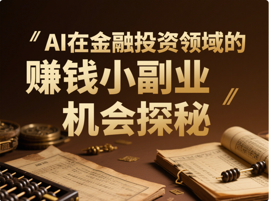 AI 在金融投资领域的赚钱小副业机会探秘-爱分享资源网