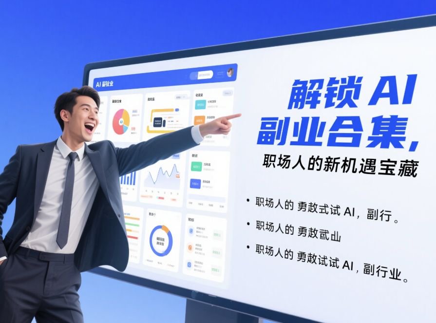 解锁 AI 副业合集，职场人的新机遇宝藏-爱分享资源网