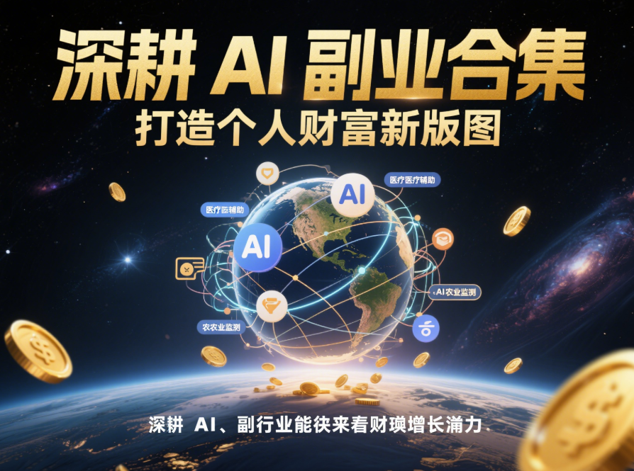 深耕 AI 副业合集，打造个人财富新版图-爱分享资源网