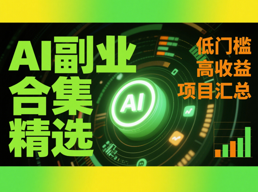 AI 副业合集精选，低门槛高收益项目汇总-爱分享资源网