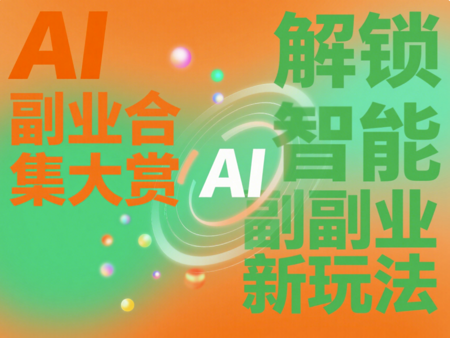 AI 副业合集大赏，解锁智能副业新玩法