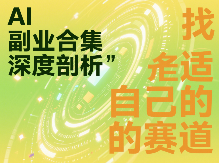 AI 副业合集深度剖析，找准适合自己的赛道-爱分享资源网