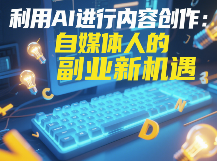 利用AI进行内容创作：自媒体人的副业新机遇-爱分享资源网