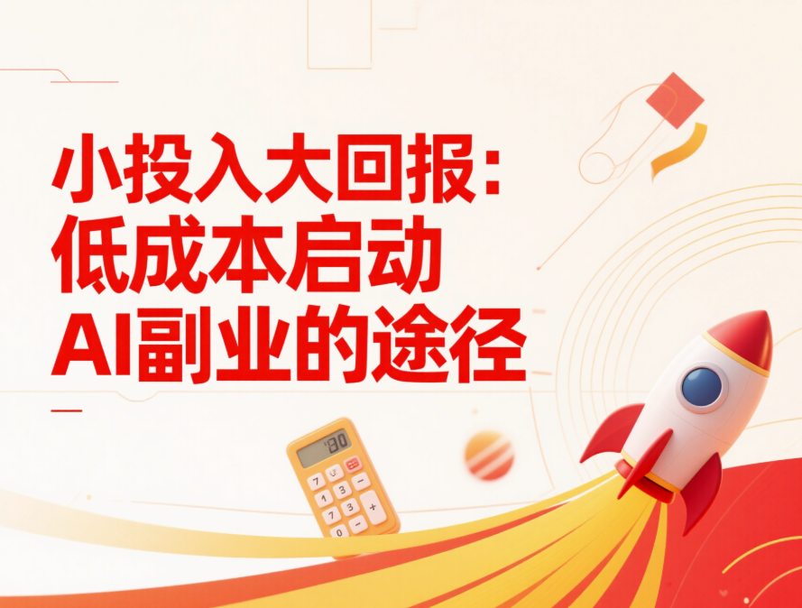 小投入大回报：低成本启动AI副业的途径