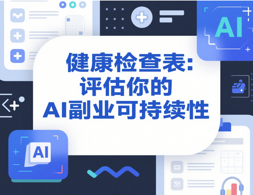 健康检查表：评估你的AI副业可持续性-爱分享资源网