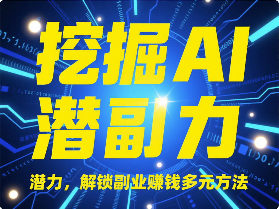 挖掘 AI 潜力，解锁副业赚钱多元方法-爱分享资源网