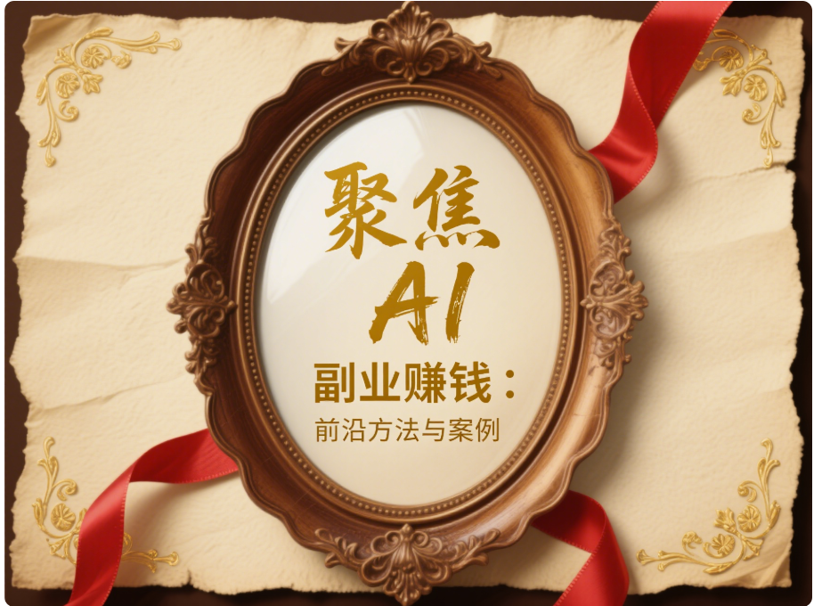 图片[1]-聚焦 AI 副业赚钱：前沿方法与案例-爱分享资源网