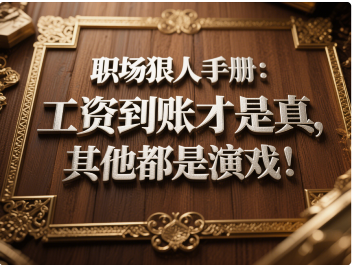 职场狠人手册：工资到账才是真_其他都是演戏！-爱分享资源网
