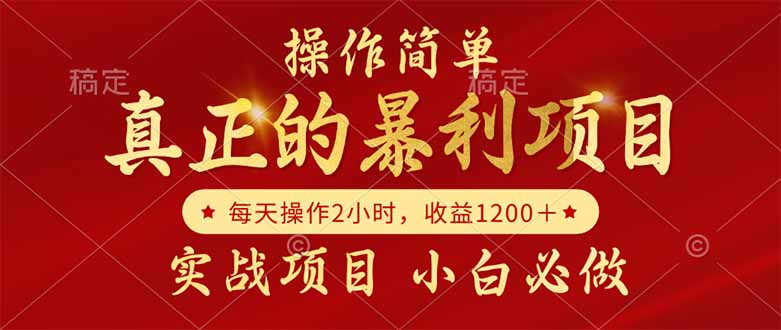 图片[1]-每天赚取1200+_简单操作_教你如何成为自己的老板