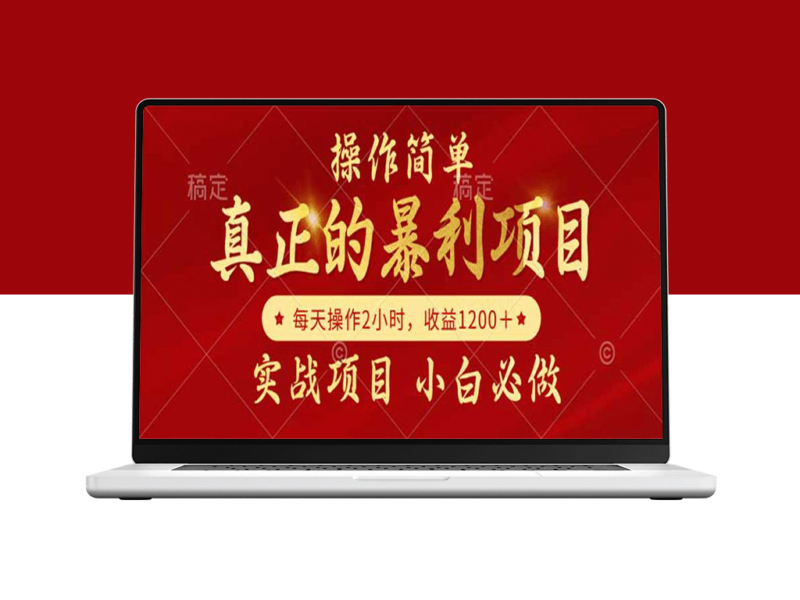 每天赚取1200+_简单操作_教你如何成为自己的老板-爱分享资源网