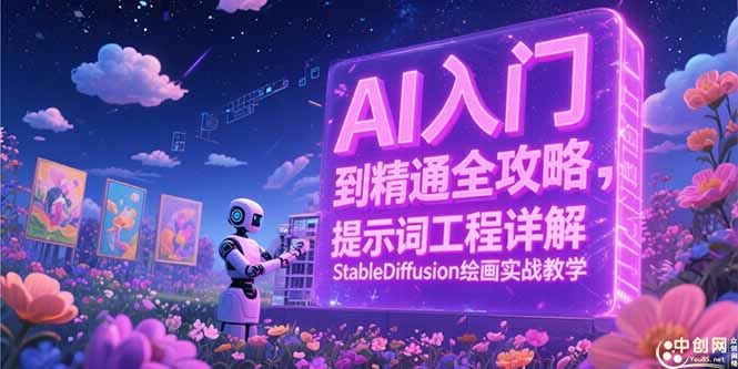 AI从入门到精通：提示词工程深度解析与StableDiffusion绘画实战技巧-爱分享资源网