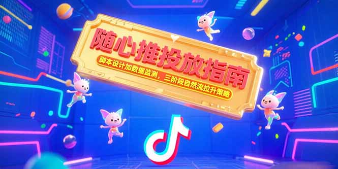 随心推投放全攻略：三阶段脚本设计与数据监测策略_助力流量快速拉升-爱分享资源网
