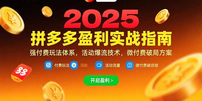 拼多多盈利：强付费策略、活动引流技巧、微付费破解困局-爱分享资源网