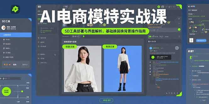AI电商模特实战全攻略：SD工具部署-界面深度解析与基础换装换背景操作技巧