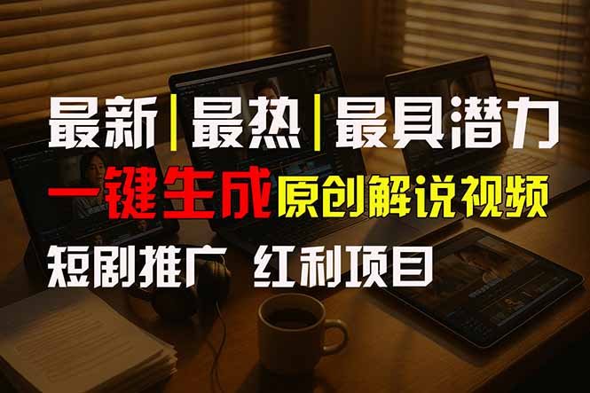 AI短剧推广新玩法-10分钟一键生成原创解说视频-30天轻松赚5.5万-爱分享资源网